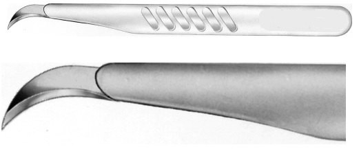AE-BA212, STERILE SCALPEL, FIG. 12, CARBON STEEL, PAK = PACKAGE OF 10 PIECES 