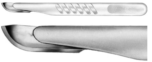 AE-BA220, STERILE SCALPEL FIG. 20, CARBON STEEL, PAK = PACKAGE OF 10 PIECES 