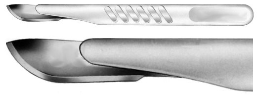 AE-BA221, STERILE SCALPEL FIG. 21, CARBON STEEL, PAK = PACKAGE OF 10 PIECES 