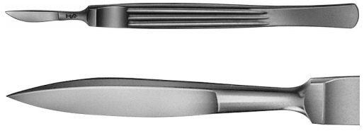 AE-BA514R, SCALPEL, SHARP POINTED, SIZE 14, 140 mm - 175 mm, 5 1/2 - 7" 	