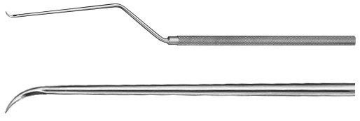 AE-FD354R, KOOS, MICRO VESSEL KNIFE, DOWNWARDS CURVED, 185 mm, 7 1/4"