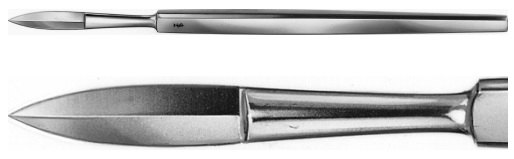 AE-OL104R, JOSEPH, NASAL KNIVE, CURVED, 145 mm, 5 3/4" 	