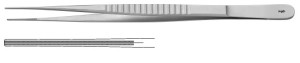 AE-FB394R, DE BAKEY VASCULAR FORCEPS TIP 1,0MM, STRAIGHT 150 mm, 6"