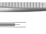 AE-FB395R, DE BAKEY ATRAUMATA DISSECTING FORCEPS 1,0MM WIDE 195 mm, 7 3/4"