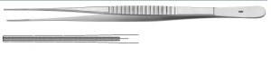AE-FB396R, DE BAKEY ATRAUMATA DISSECTING FORCEPS 1,0MM WIDE 24O mm, 9 1/2"