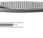 AE-FB399R, RESANO DISSECTING FORCEPS CARDIAC VALVE FORCEPS, TIP SIZE 2 MM 300 mm, 12"