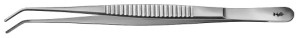 AE-FB403R, DE BAKEY ATRAUMATA DISSECTING FORCEPS 2,0 MM WIDE, 40° ANGLED 200 mm, 8"