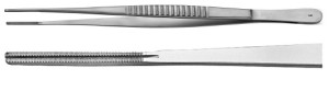 AE-FB786R, COOLEY ATRAUMATA - ATRAUMATIC FORCEPS TIP 2,3MM, STRAIGHT 240 mm, 9 1/2"