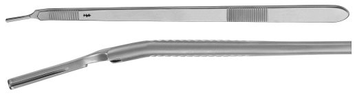 AE-BB176R, BARRÉ 	SCALPEL HANDLE, for left hand, 250 mm, 10" 