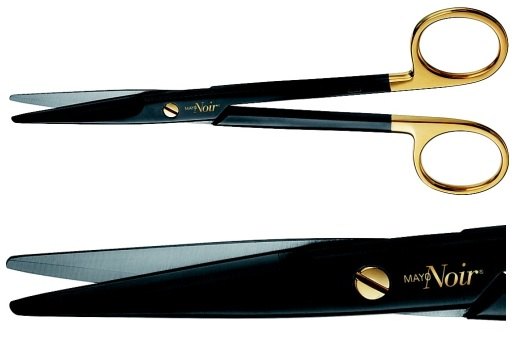 AE-BC252B, METZENBAUM 	NOIR DISSECTING SCISSORS 	CURVED, SHARP 	200 mm, 8" 