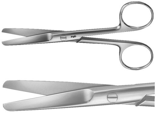 AE-BC315R, SURGICAL SCISSORS STRAIGHT , BLUNT / BLUNT, 150 mm, 6" 