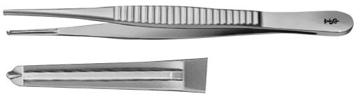 AE-BD704R, JACKSON- BURROWS 	TISSUE FORCEPS 	1X2 TEETH 	140 mm, 5 1/2" 