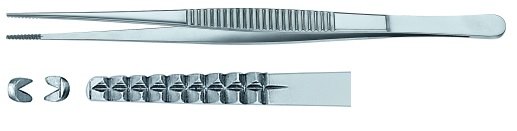 AE-FB398R, RESANO 	DISSECTING FORCEPS 	CARDIAC VALVE FORCEPS, TIP SIZE 2 MM 	225 mm, 9" 