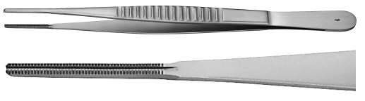 AE-FB785R, COOLEY ATRAUMATA - ATRAUMATIC FORCEPS TIP 2,0MM, STRAIGHT 195 mm, 7 3/4"