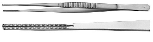 AE-FB786R, COOLEY ATRAUMATA - ATRAUMATIC FORCEPS TIP 2,3MM, STRAIGHT 240 mm, 9 1/2"