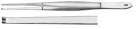 AE-MD463, CUSHING 	TISSUE FORCEPS 	1X2 TEETH 	180 mm, 7" 