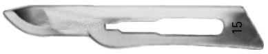 AE-16600525, CUTFIX SCALPEL BLADES 	FIG. 15, STAINLESS STEEL, PAK = PACKAGE OF 100 PIECES IN DISPENSER PACKAGE 