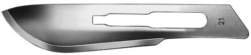 AE-16600568, CUTFIX SCALPEL BLADES 	FIG. 21, STAINLESS, PAK = PACKAGE OF 100 PIECES IN DISPENSER PACKAGE 