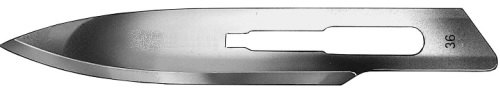 AE-16615522, CUTFIX SCALPEL BLADES 	FIG. 36, STAINLESS, PAK = PACKAGE OF 100 PIECES IN DISPENSER PACKAGE 