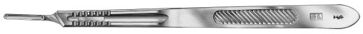 AE-BB085R, SCALPEL HANDLE, FITTING NO.4L FOR BLADES FIG. 18-36 	215 mm, 8 1/2"