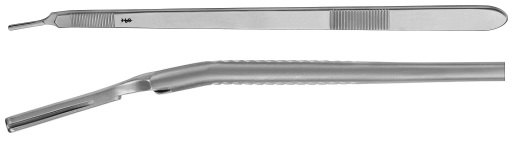 AE-BB176R, BARRÉ 	SCALPEL HANDLE, for left hand, 250 mm, 10"
