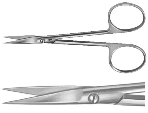 AE-BC056R, DELICATE SCISSORS STRAIGHT 90 mm, 3 3/4"