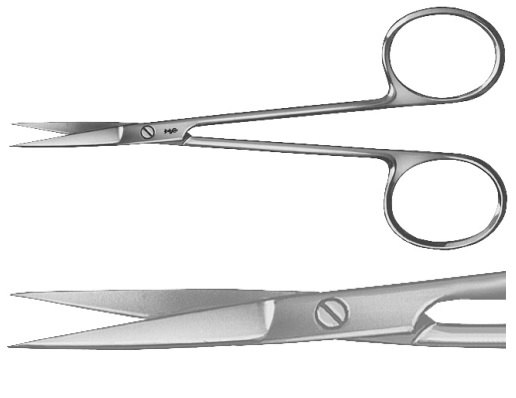AE-BC060R, DELICATE SCISSORS STRAIGHT 	105 mm, 4 1/8" 