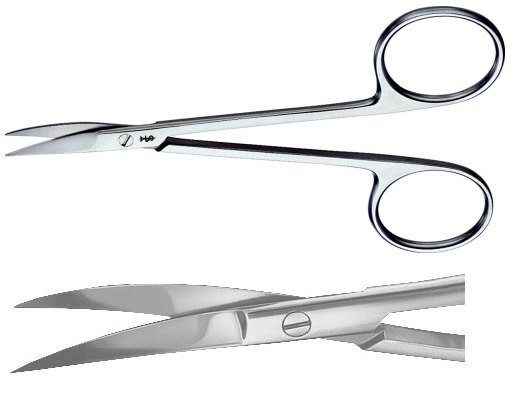 Micro Scissors (Spring Type) with flat handle – AUSTOS