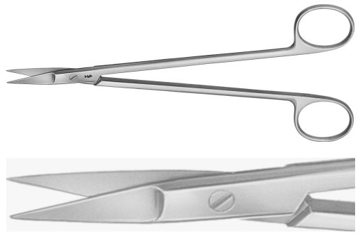 AE-BC160R, KELLY FISTULA SCISSORS 	STRAIGHT 	175 mm, 7"