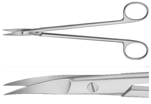 AE-BC161R, KELLY FISTULA SCISSORS 	CURVED 	180 mm, 7" 