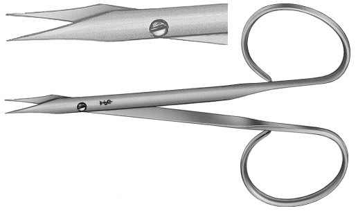 AE-BC186R, STEVENS 	VESSEL- AND TENDON SCISSORS 	STRAIGHT 	100 mm, 4" 
