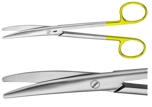 AE-BC243R, MAYO 	DUROTIP DISSECTING SCISSORS 	CURVED 	170 mm, 6 3/4" 