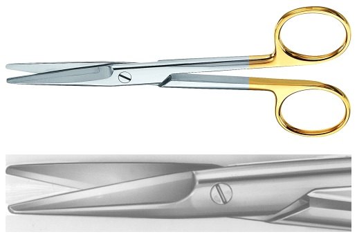 AE-BC250R, MAYO 	DUROTIP DISSECTING SCISSORS 	STRAIGHT 	140 mm, 5 1/2" 