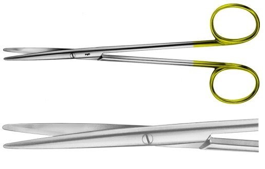 AE-BC258R, BABY-METZENBAUM, DUROTIP DISSECTING SCISSORS STRAIGHT 145 mm, 5 3/4" 