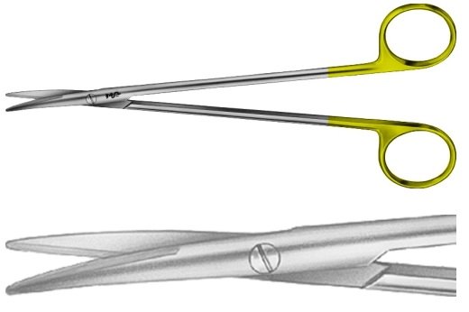AE-BC273R, TOENNIS- ADSON DUROTIP DISSECTING SCISSORS CURVED 	175 mm, 7" 