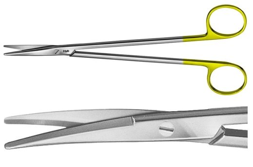 AE-BC275R, METZENBAUM 	DUROTIP DISSECTING SCISSORS 	CURVED 	200 mm, 8" 