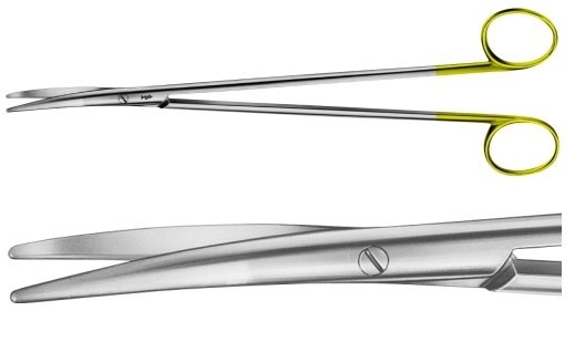 AE-BC281R, NELSON- METZENBAUM 	DUROTIP DISSECTING SCISSORS 	CURVED 	280 mm, 11" 