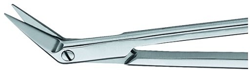 AE-BC523R, DIETHRICH POTTS SCISSORS 45° ANGLED 180 mm, 7" 