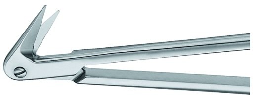 AE-BC526R, DIETHRICH POTTS SCISSORS 125° ANGLED 180 mm, 7" 