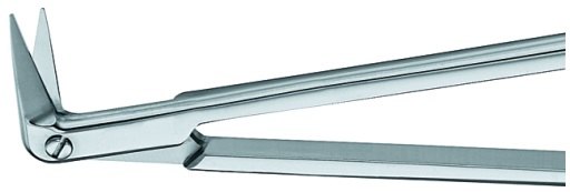 AE-BC534R, DIETHRICH POTTS SCISSORS 90° ANGLED 180 mm, 7" 