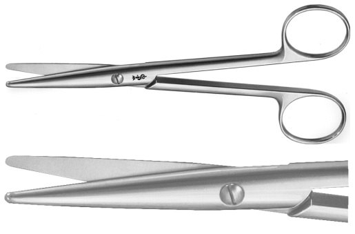 AE-BC580R, STILLE 	DISSECTING SCISSORS 	STRAIGHT 	150 mm, 6" 