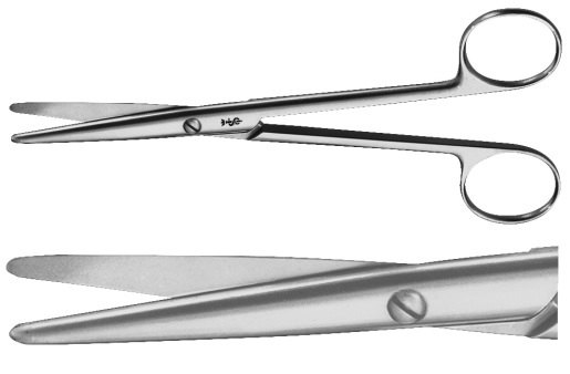 AE-BC585R, MAYO 	DISSECTING SCISSORS 	STRAIGHT 	200 mm, 8" 