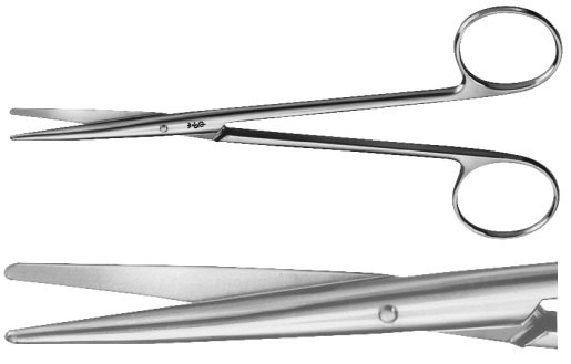 AE-BC600R, METZENBAUM 	DISSECTING SCISSORS 	STRAIGHT 	145 mm, 5 3/4" 