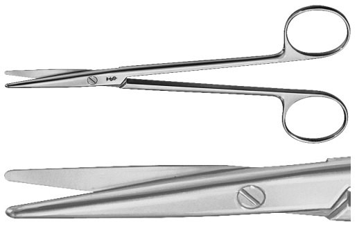 AE-BC601R, METZENBAUM 	DISSECTING SCISSORS 	STRAIGHT 	145 mm, 5 3/4"