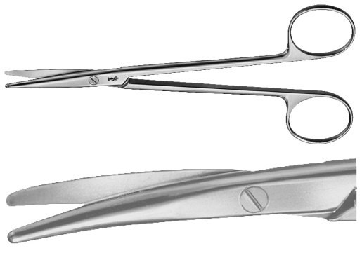 AE-BC607R, METZENBAUM 	DISSECTING SCISSORS 	CURVED 	200 mm, 8" 