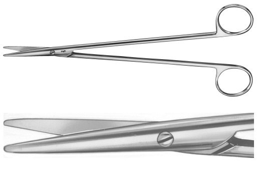 AE-BC614R, NELSON- METZENBAUM 	DISSECTING SCISSORS 	STRAIGHT 	305 mm, 12" 