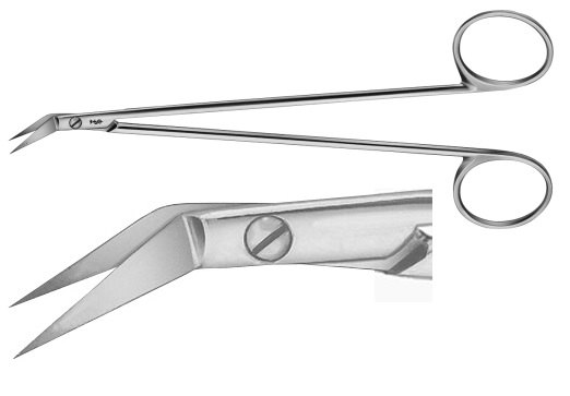 AE-BC646R, POTTS-SMITH 	CARDIOVASCULAR SCISSORS 	55° ANGLED 	180 mm, 7" 