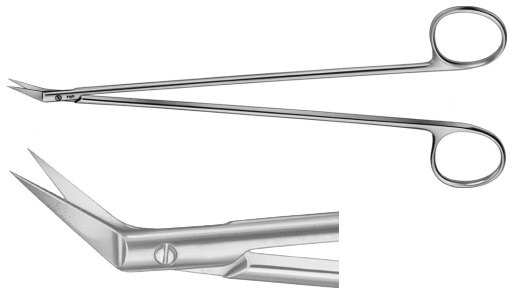 AE-BC663R, DIETHRICH- HEGEMANN 	SCISSORS 	45DEGREE ANGLED 	180 mm, 7" 