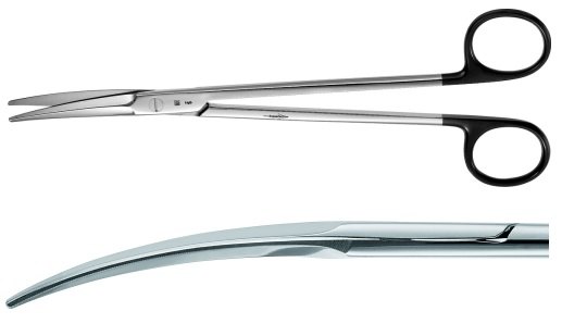 AE-BC921R, GORNY 	SUPERCUT SCISSORS 	CURVED, BLUNT 	195 mm, 73/4" 