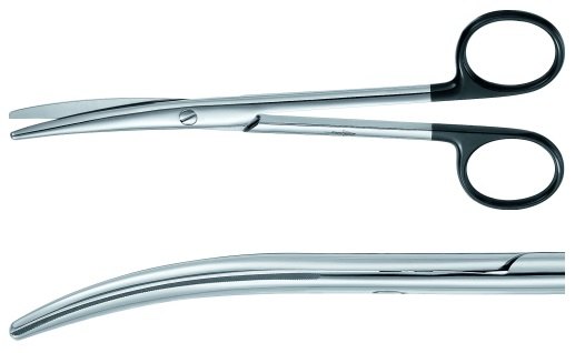 AE-BC925R, MAYO 	SUPERCUT SCISSORS 	CURVED 	165 mm, 6 1/2" 